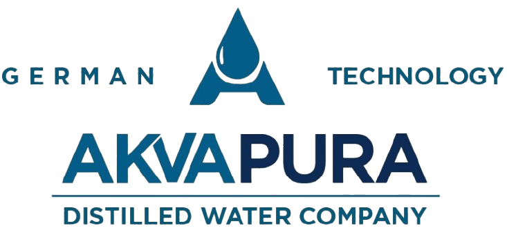 Akvapura distillə su şüşəsi